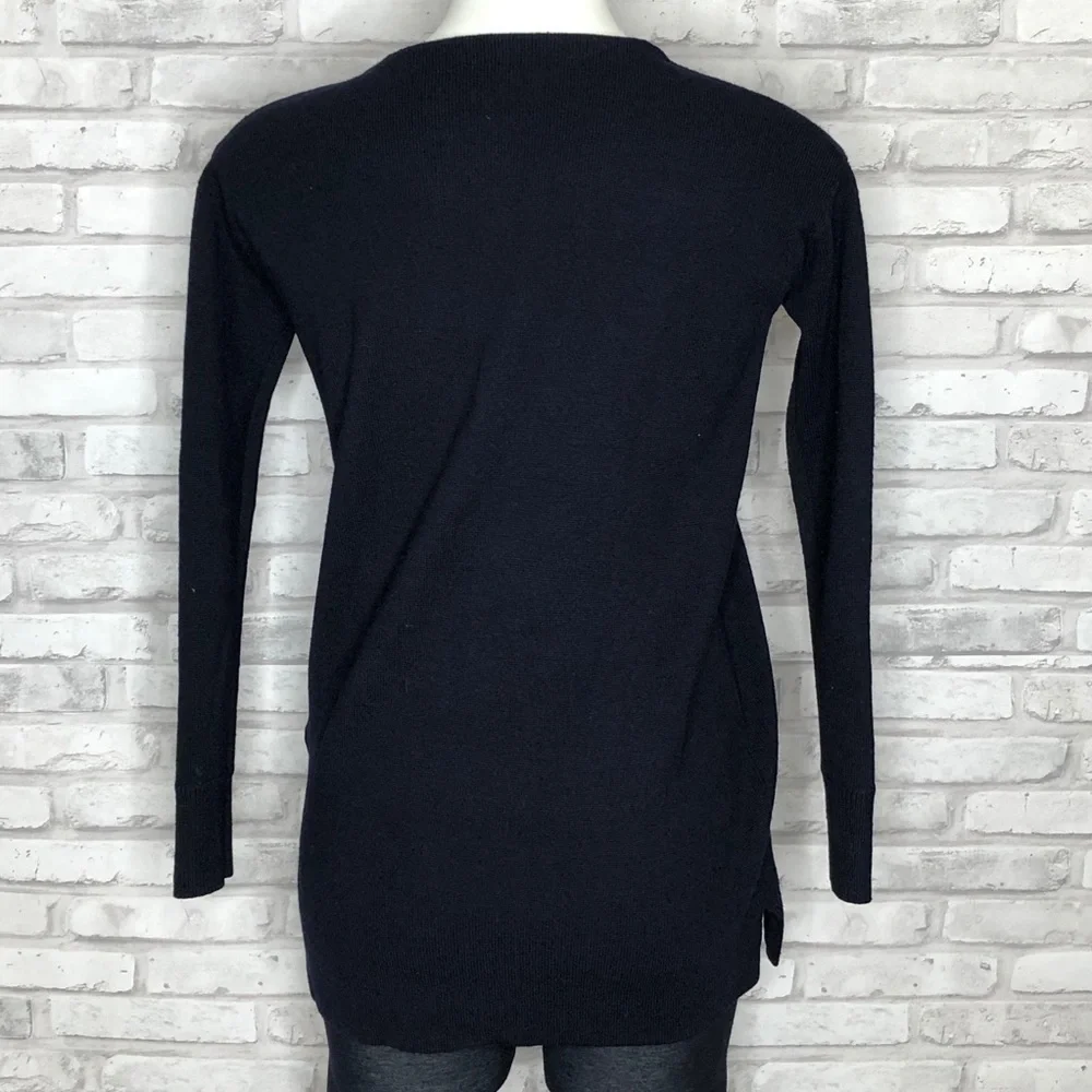 J. Crew navy crew neck sweater, XXS
